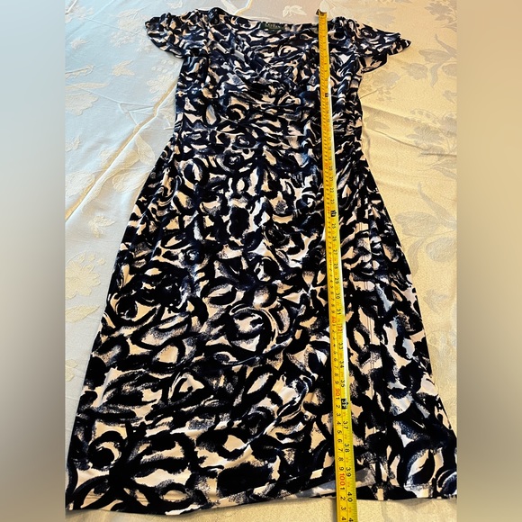Lauren Ralph Lauren Faux Wrap Sheath Dress Size 12 - Picture 8 of 13